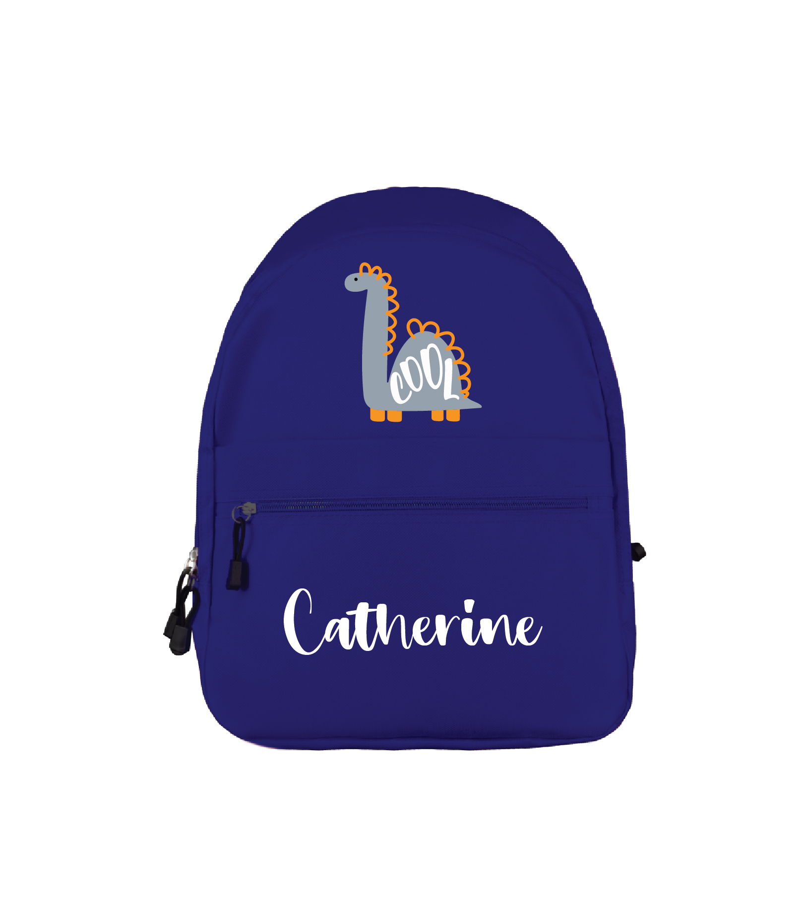 Cool Dinosaur Personalised Blue Backpack